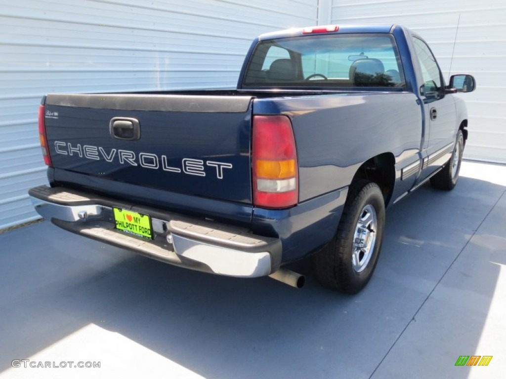 2001 Silverado 1500 LS Regular Cab - Indigo Blue Metallic / Graphite photo #3
