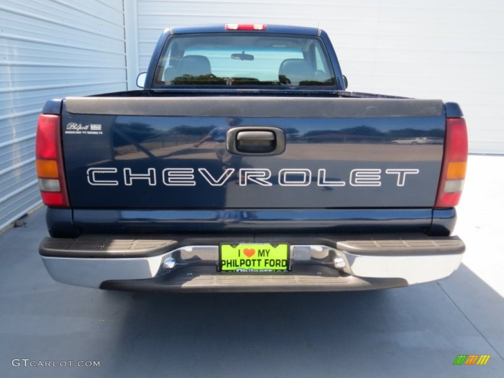 2001 Silverado 1500 LS Regular Cab - Indigo Blue Metallic / Graphite photo #4