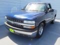 2001 Indigo Blue Metallic Chevrolet Silverado 1500 LS Regular Cab  photo #6