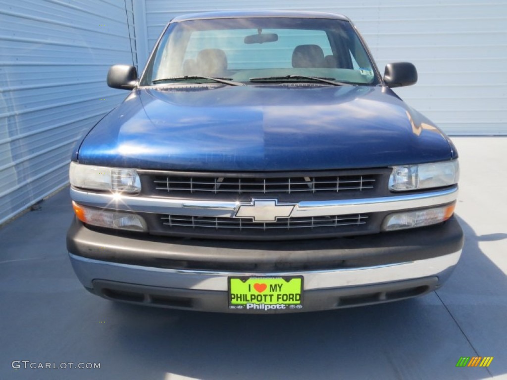 2001 Silverado 1500 LS Regular Cab - Indigo Blue Metallic / Graphite photo #7