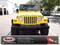 Solar Yellow 2003 Jeep Wrangler X 4x4