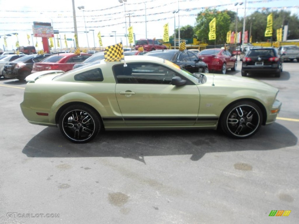 2006 Mustang GT Premium Coupe - Legend Lime Metallic / Light Parchment photo #6