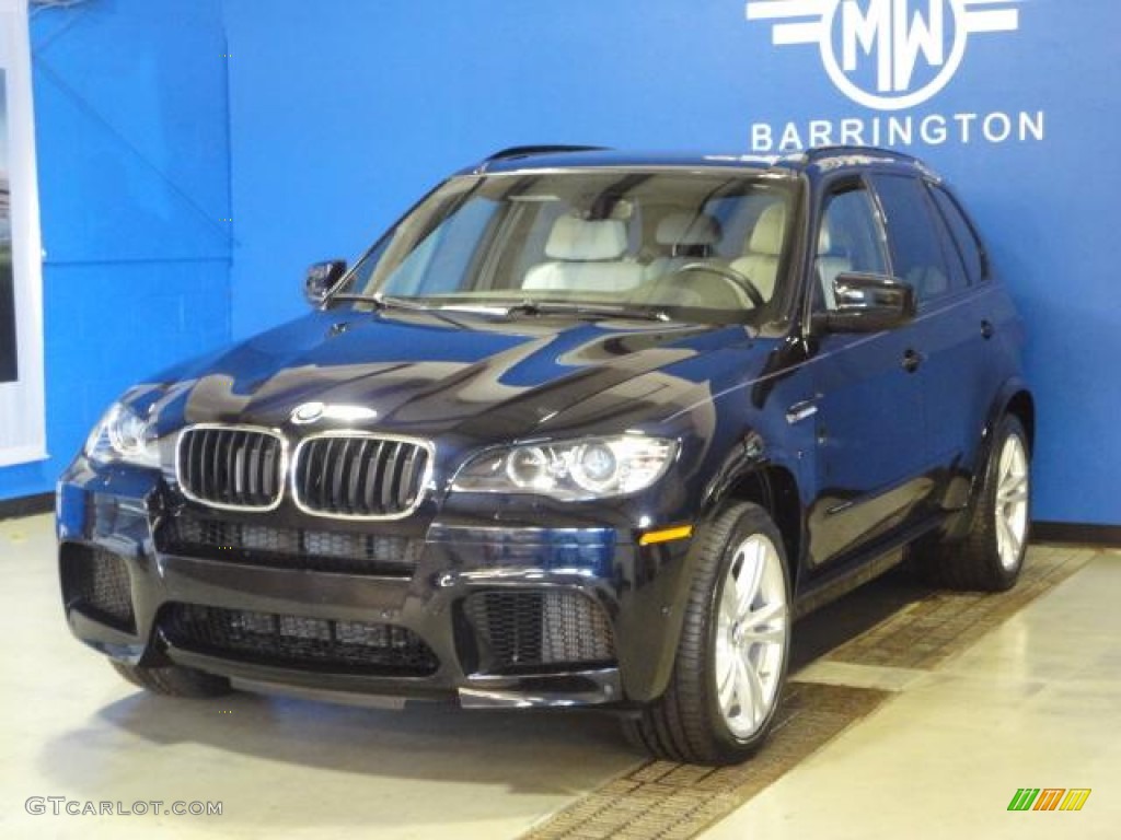 2011 X5 M M xDrive - Carbon Black Metallic / Silverstone II photo #3