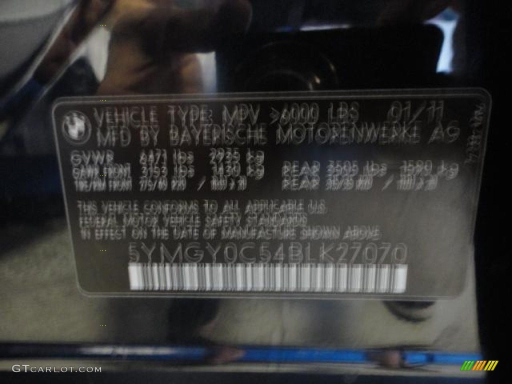 2011 X5 M M xDrive - Carbon Black Metallic / Silverstone II photo #35