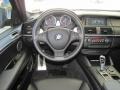 2011 BMW X6 M Black Merino Leather Interior Steering Wheel Photo