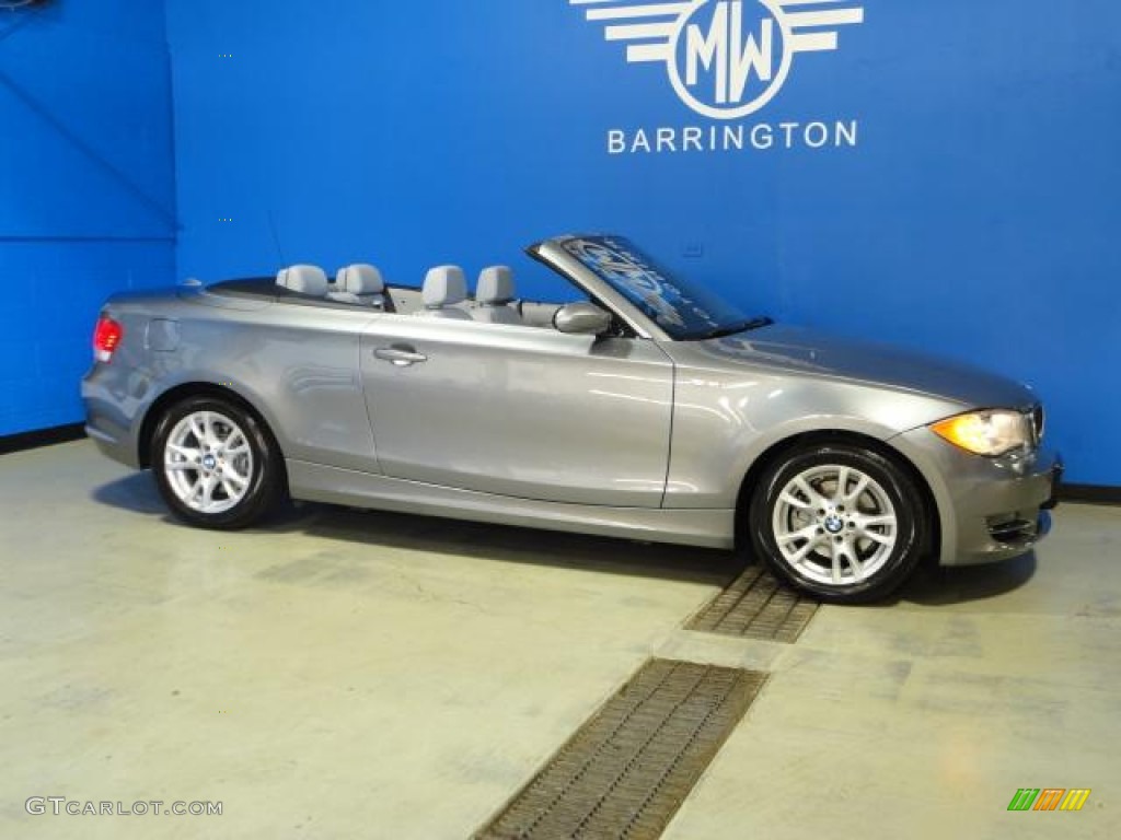 2009 1 Series 128i Convertible - Space Grey Metallic / Grey Boston Leather photo #16
