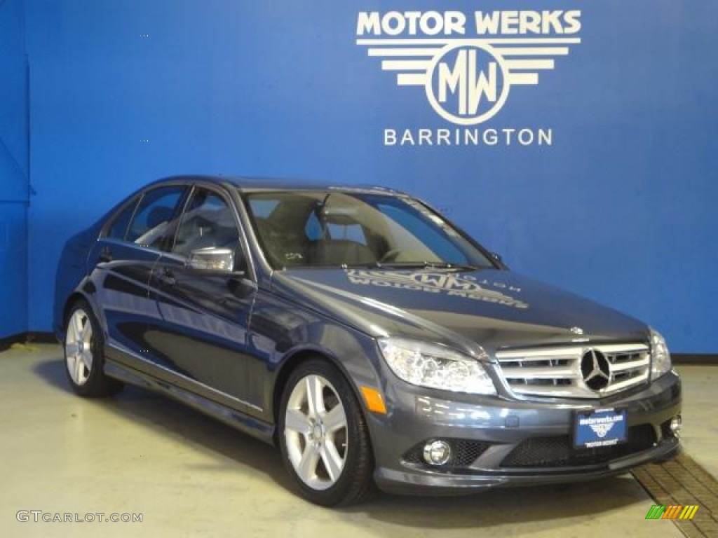 2010 C 300 Sport 4Matic - Steel Grey Metallic / Black photo #1