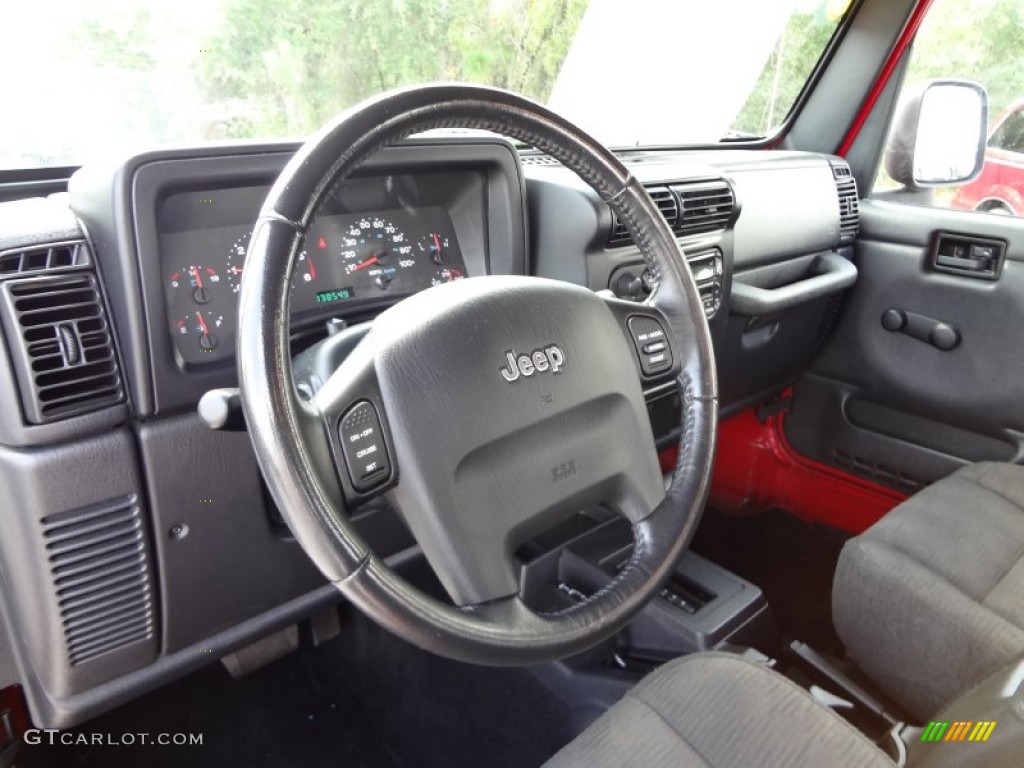 Dark Slate Gray Interior 2005 Jeep Wrangler X 4x4 Photo #70605738