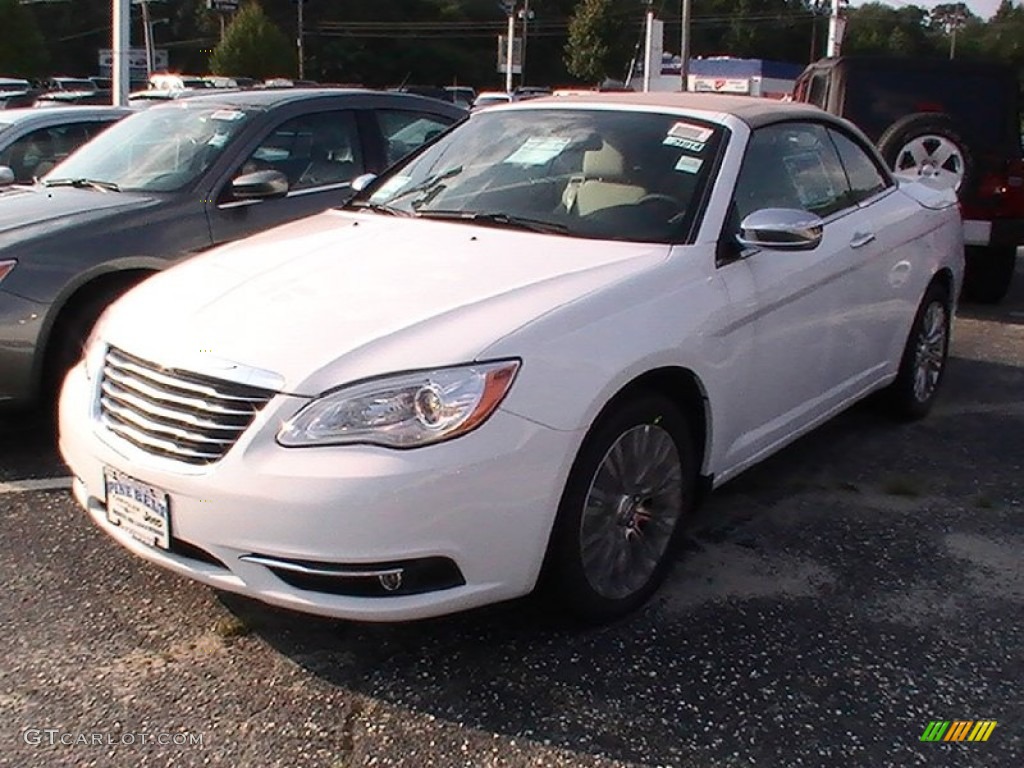 2012 200 Limited Convertible - Bright White / Black/Light Frost photo #1