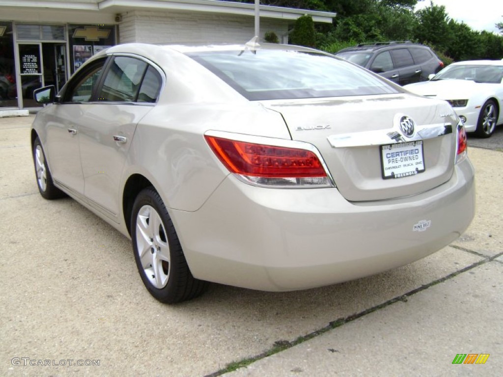 2010 LaCrosse CX - Gold Mist Metallic / Cocoa/Light Cashmere photo #6