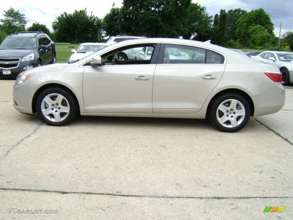 2010 LaCrosse CX - Gold Mist Metallic / Cocoa/Light Cashmere photo #9