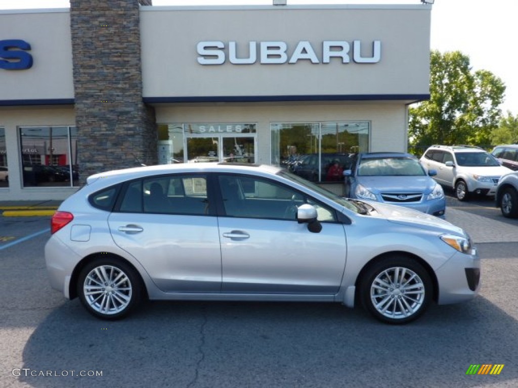 Ice Silver Metallic 2013 Subaru Impreza 2.0i Premium 5 Door Exterior Photo #70607670