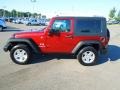 2009 Red Rock Crystal Pearl Coat Jeep Wrangler X 4x4  photo #4