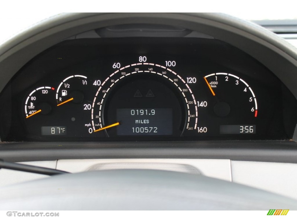 2001 Mercedes-Benz CL 500 Gauges Photo #70608975