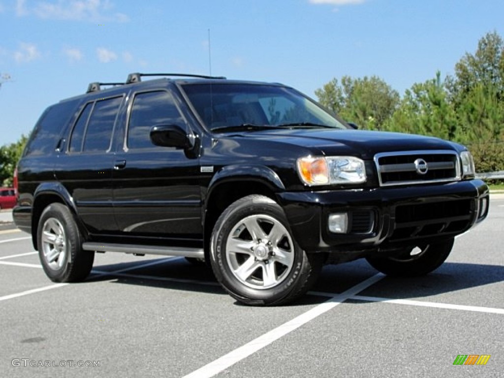 2004 Pathfinder LE Platinum - Super Black / Beige photo #3