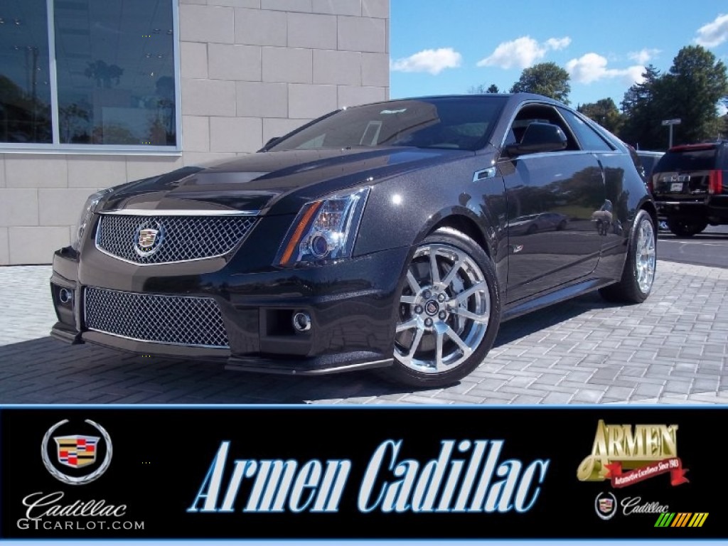 2013 CTS -V Coupe - Black Diamond Tricoat / Ebony photo #1