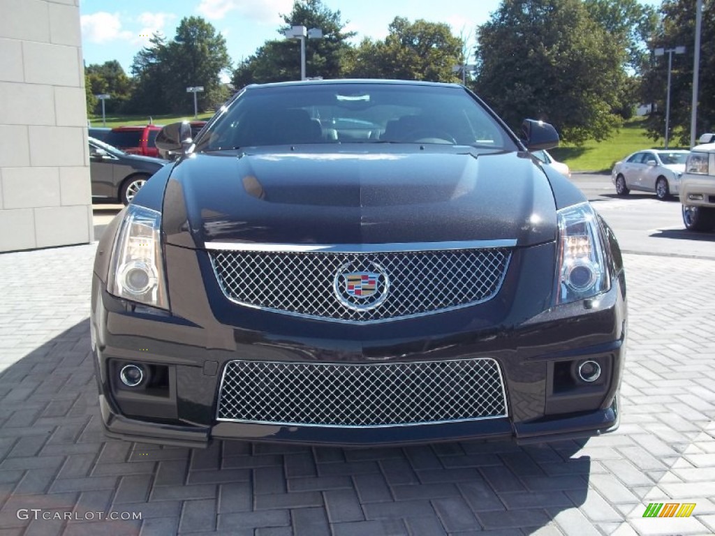 Black Diamond Tricoat 2013 Cadillac CTS -V Coupe Exterior Photo #70609395