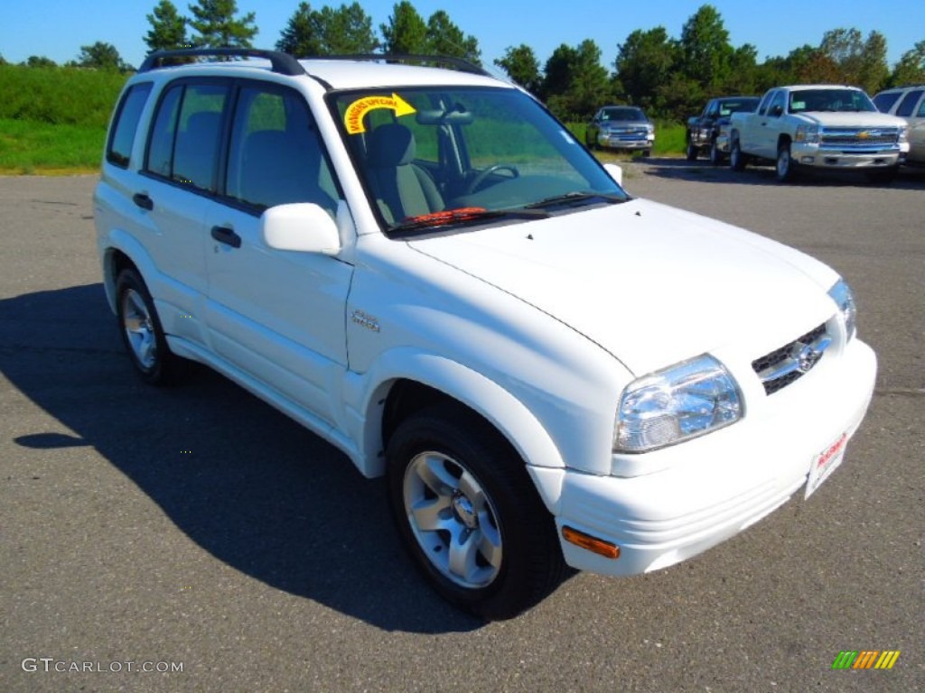 2000 Grand Vitara JLX 4x4 - Polar White / Gray photo #2