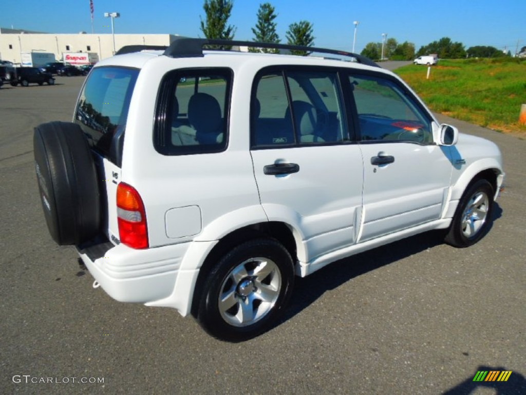 2000 Grand Vitara JLX 4x4 - Polar White / Gray photo #6