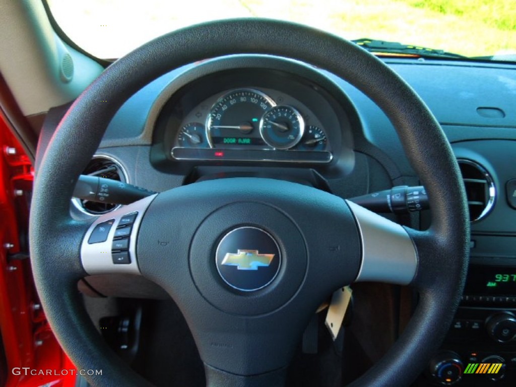 2008 Chevrolet HHR LS Ebony Black Steering Wheel Photo #70609953