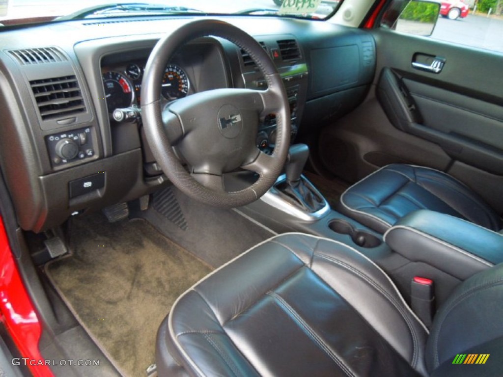 Ebony/Pewter Interior 2009 Hummer H3 T Photo #70611933