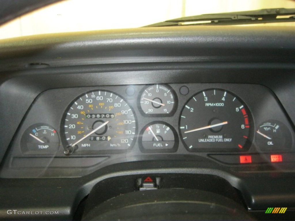 1990 Thunderbird SC Super Coupe - Vermillion Red / Titanium Gray photo #33