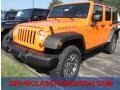 2013 Crush Orange Jeep Wrangler Unlimited Rubicon 4x4  photo #1