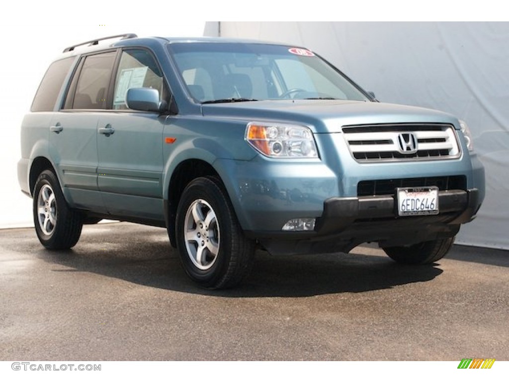 2008 Pilot EX-L - Steel Blue Metallic / Gray photo #1