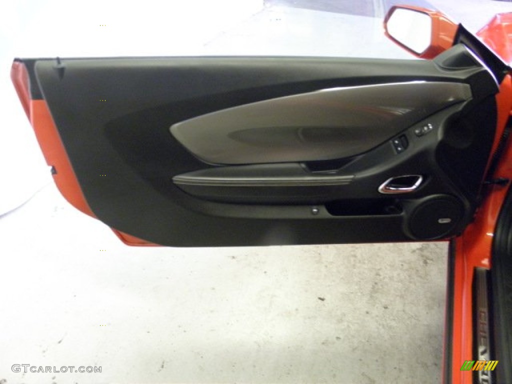 2010 Camaro SS Coupe - Inferno Orange Metallic / Black photo #16