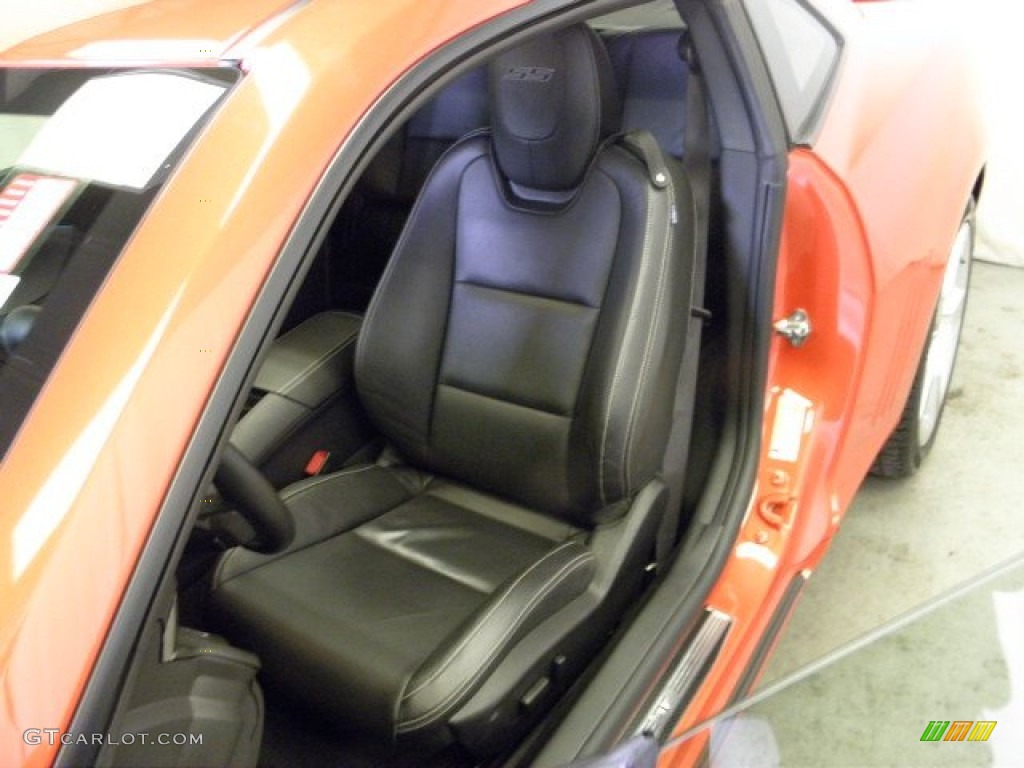 2010 Camaro SS Coupe - Inferno Orange Metallic / Black photo #19