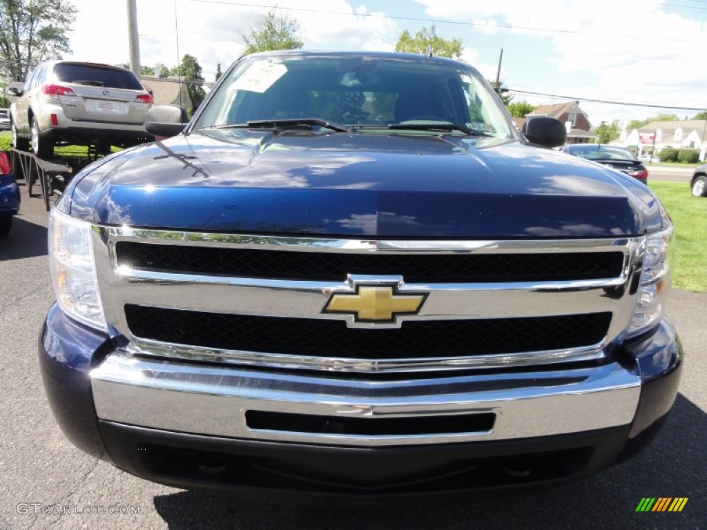 2009 Silverado 1500 LS Crew Cab 4x4 - Imperial Blue Metallic / Dark Titanium photo #3