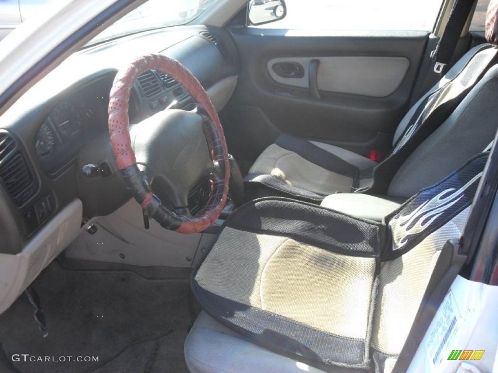 1996 Galant ES - Northstar White / Beige photo #6