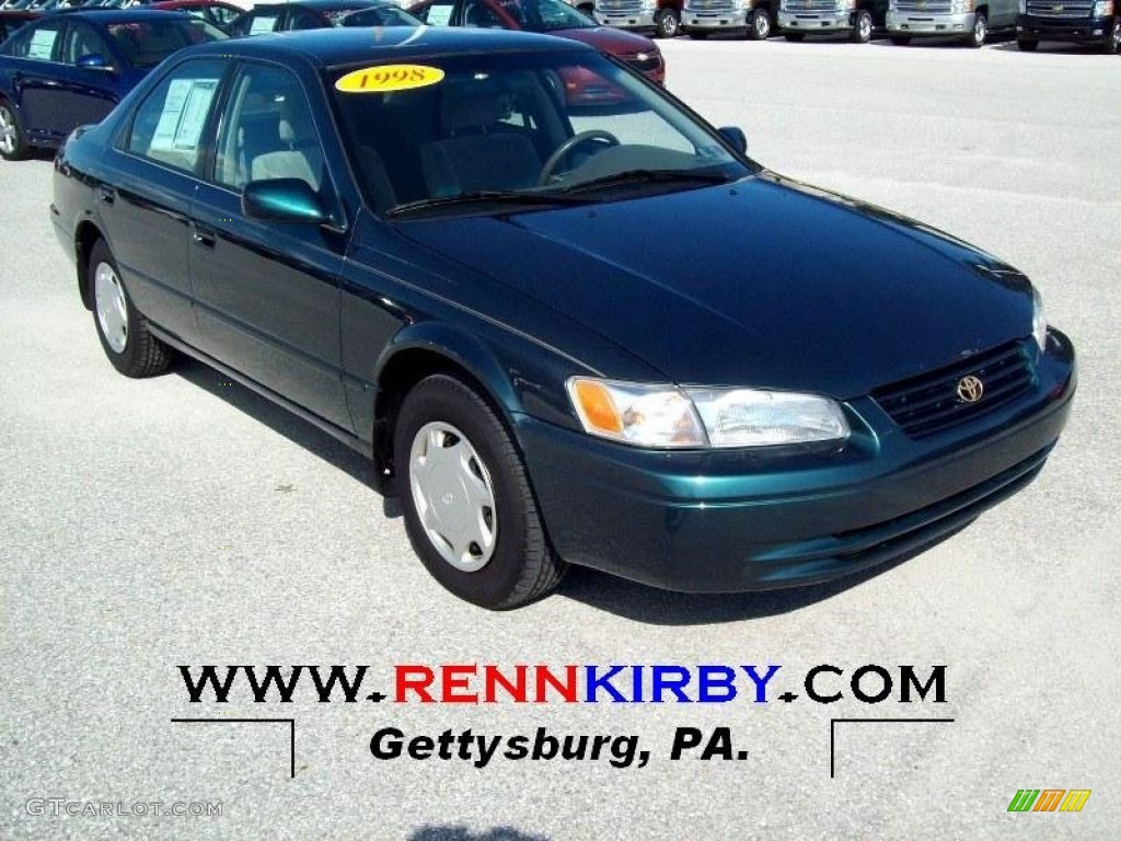 1998 Camry CE - Dark Green Metallic / Oak photo #1