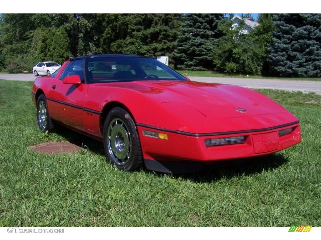 1984 Corvette Coupe - Bright Red / Graphite photo #1