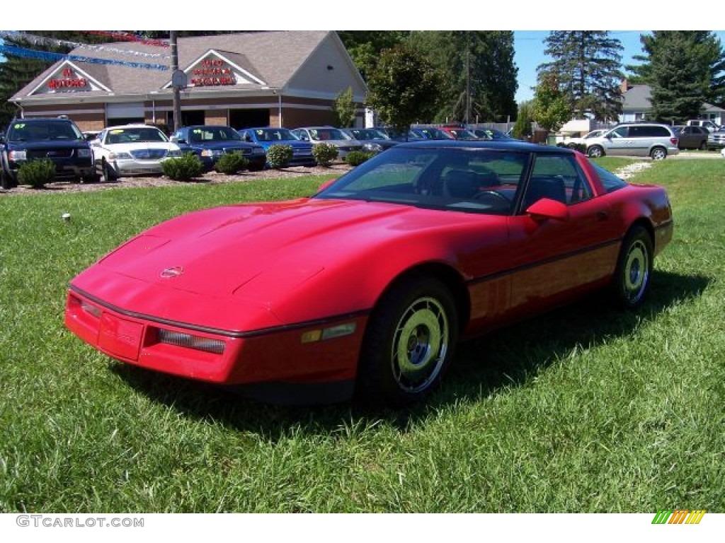 1984 Corvette Coupe - Bright Red / Graphite photo #3