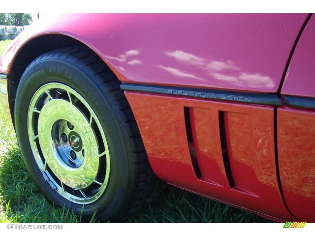 1984 Corvette Coupe - Bright Red / Graphite photo #8