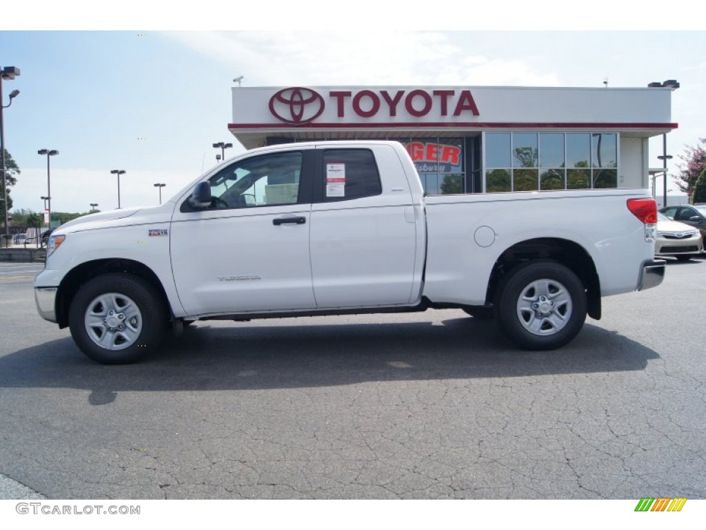 2012 Tundra SR5 Double Cab - Super White / Sand Beige photo #2