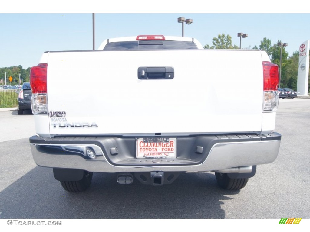 2012 Tundra SR5 Double Cab - Super White / Sand Beige photo #4