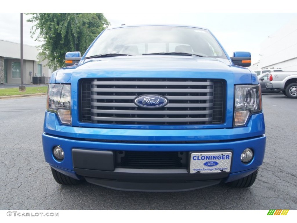 2012 F150 FX2 SuperCab - Blue Flame Metallic / Black photo #7