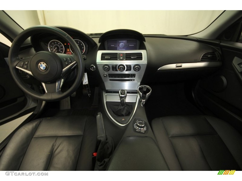 2009 BMW 6 Series 650i Coupe Black Dakota Leather Dashboard Photo #70621768