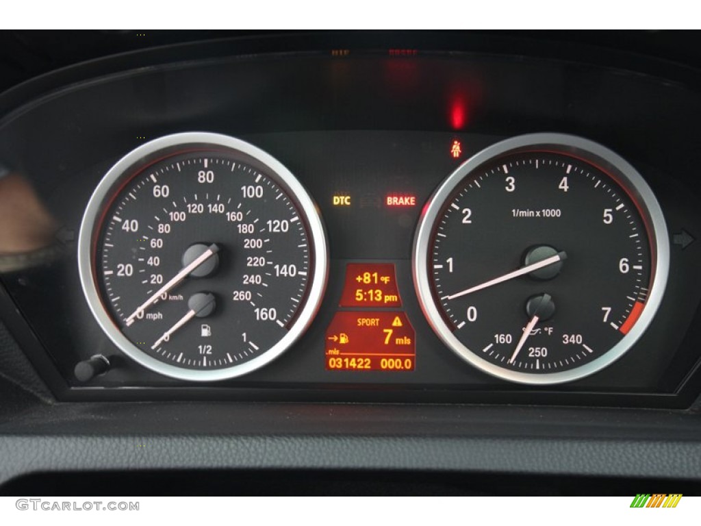2009 BMW 6 Series 650i Coupe Gauges Photo #70622095