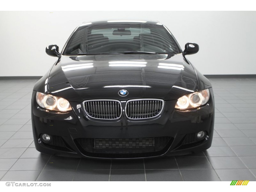 2010 3 Series 335i Coupe - Jet Black / Black photo #9