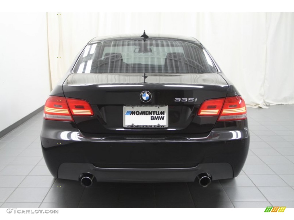 2010 3 Series 335i Coupe - Jet Black / Black photo #15