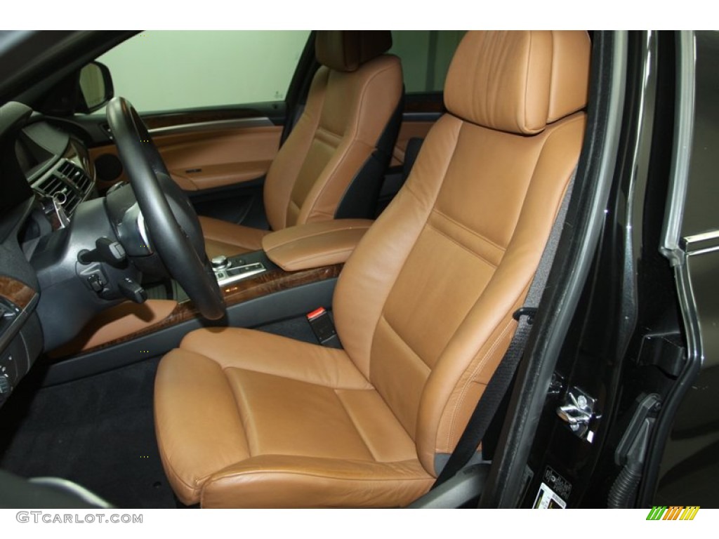 2009 X6 xDrive50i - Black Sapphire Metallic / Saddle Brown Nevada Leather photo #3