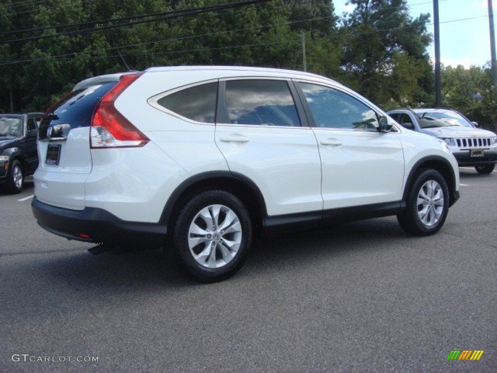 2012 CR-V EX-L - White Diamond Pearl / Gray photo #6