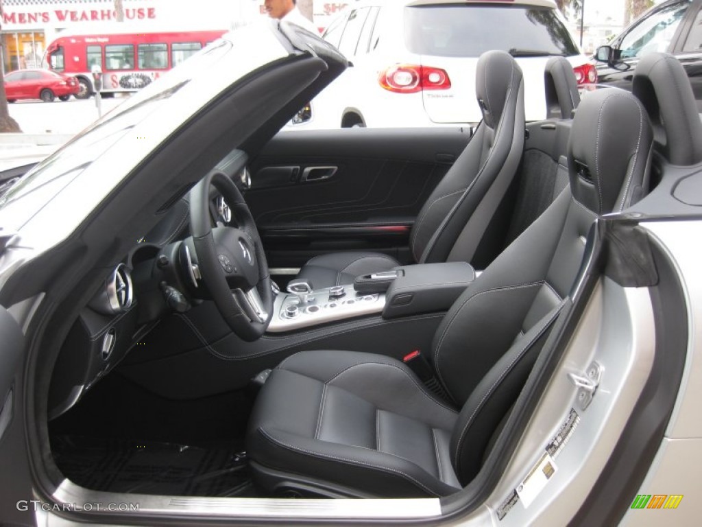 designo Black Interior 2012 Mercedes-Benz SLS AMG Roadster Photo #70625563