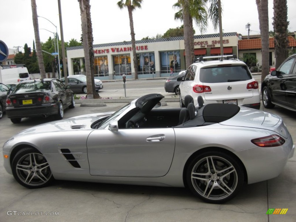 Iridium Silver Metallic 2012 Mercedes-Benz SLS AMG Roadster Exterior Photo #70625608