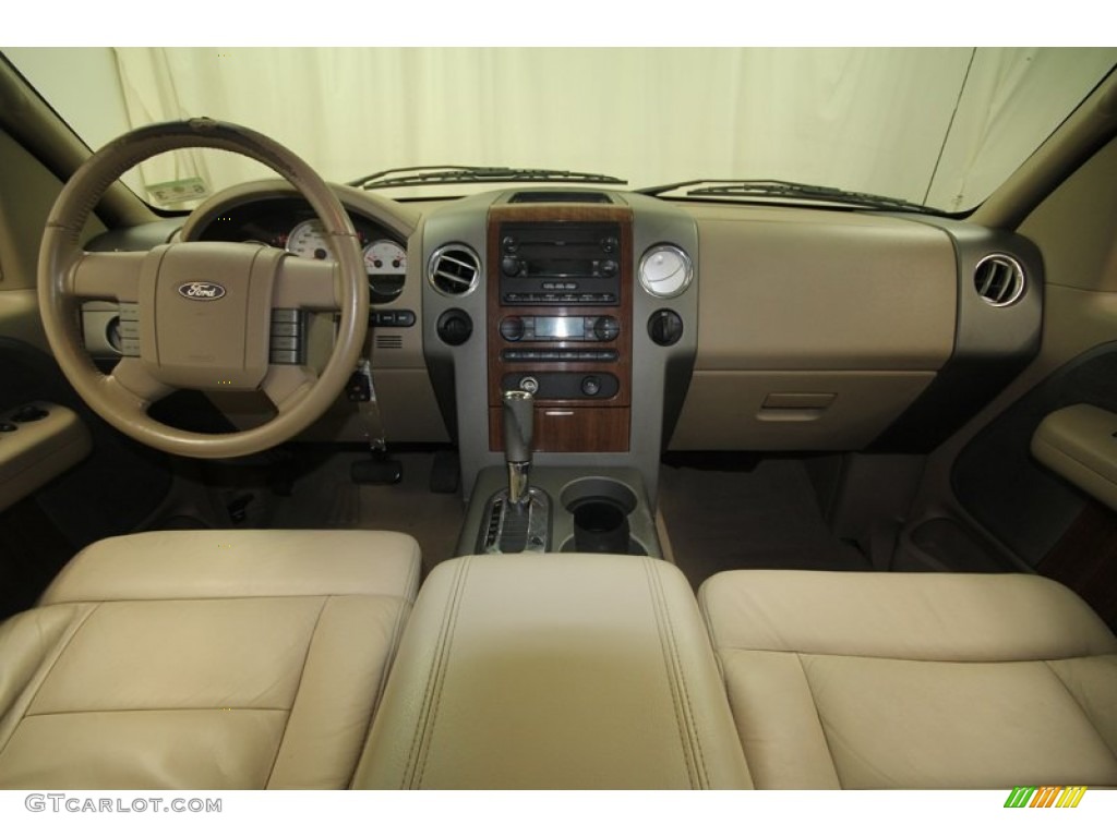 2004 F150 Lariat SuperCrew - Arizona Beige Metallic / Tan photo #4