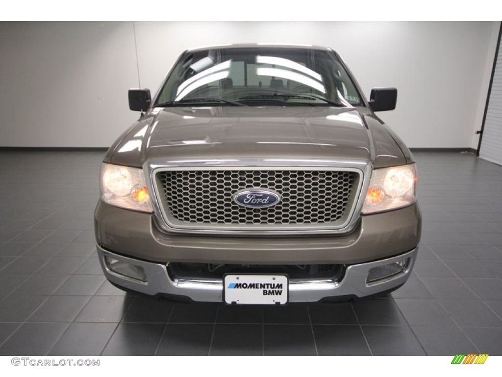 2004 F150 Lariat SuperCrew - Arizona Beige Metallic / Tan photo #6