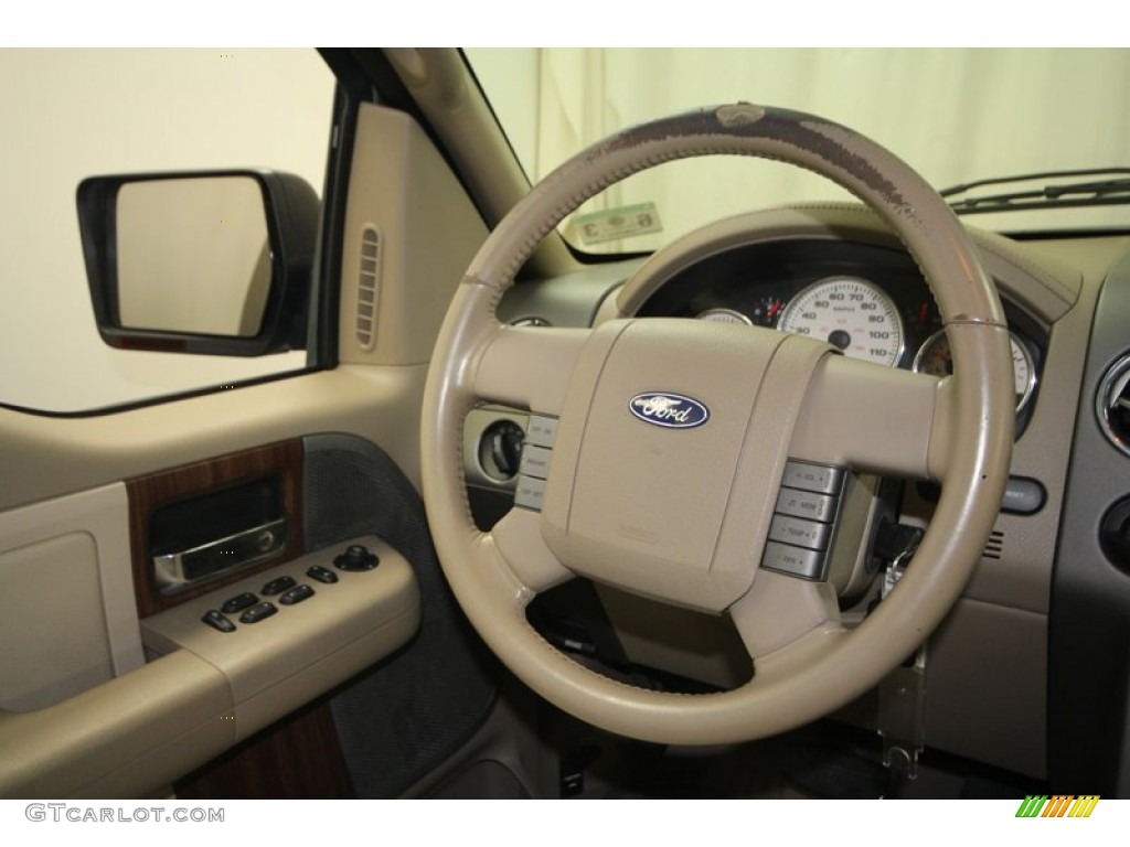 2004 F150 Lariat SuperCrew - Arizona Beige Metallic / Tan photo #29